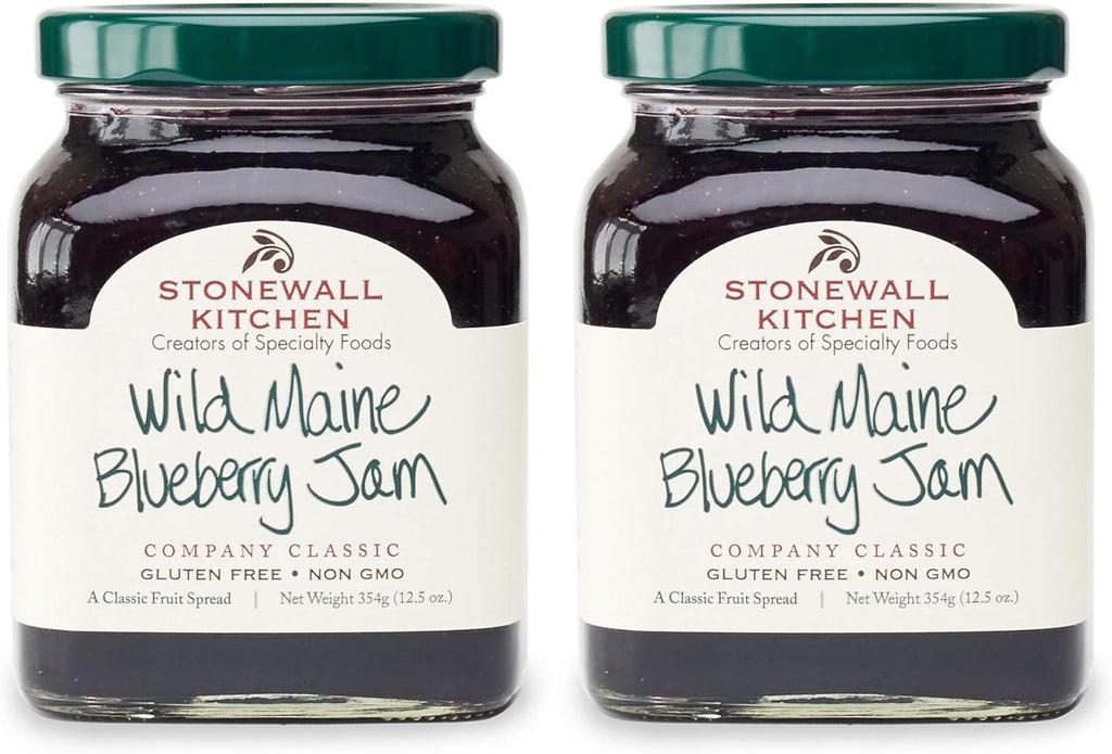 Stonewall Kitchen Wild Maine Blueberry Jam, 12.5 Ounces (Pack of 2)