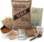 MRE Meals Ready to Eat – Military Survival Food Kit for Camping, Hiking, Hunting, Fishing, Outdoor Adventure & Emergency Preparedness – Complete Meal Rations with Flameless Heater, Long Shelf Life (Inspection Date 2026), Random Menu 1 Pack