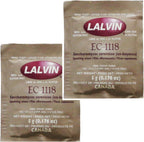 2x Lalvin EC-1118 Champagne Yeast 5g Sachet 18% Homebrew Wine Making 4.5L-23L