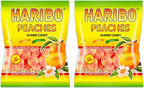 Haribo Peaches Gummi Candy 4 oz bag (2 bags 8 oz total)