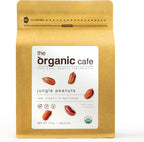 The Organic Cafe Organic Jungle Peanuts, Wild Heirloom Variety - 16 ounce (1-pound) Non-GMO - Vegan - Kosher