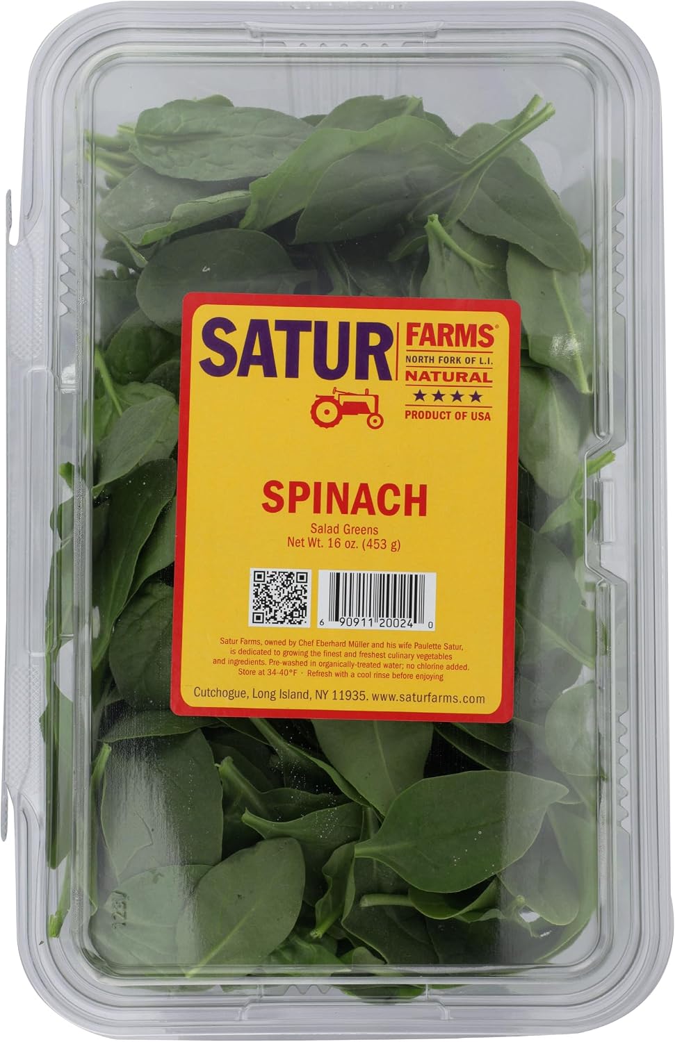 Satur Farms Baby Spinach, 1 lb (us)