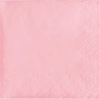 Creative Converting Paper Napkins, 3-Ply Beverage Size, Classic Pink Color, 50-Count Packages (Pack of 5)
