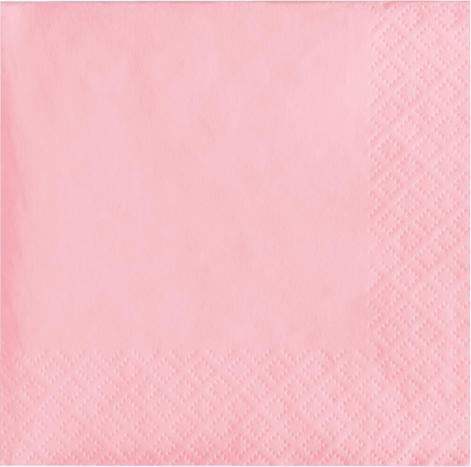 Creative Converting Paper Napkins, 3-Ply Beverage Size, Classic Pink Color, 50-Count Packages (Pack of 5)