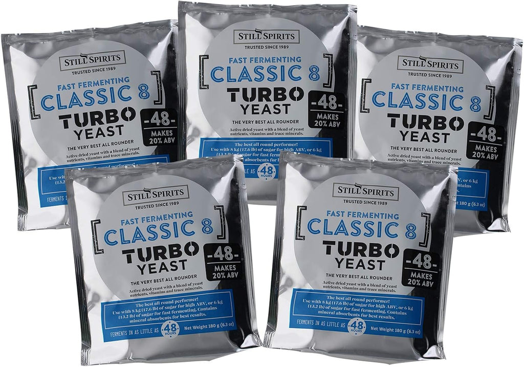 Still Spirits Turbo Classic 8 Yeast (Pack of 5)