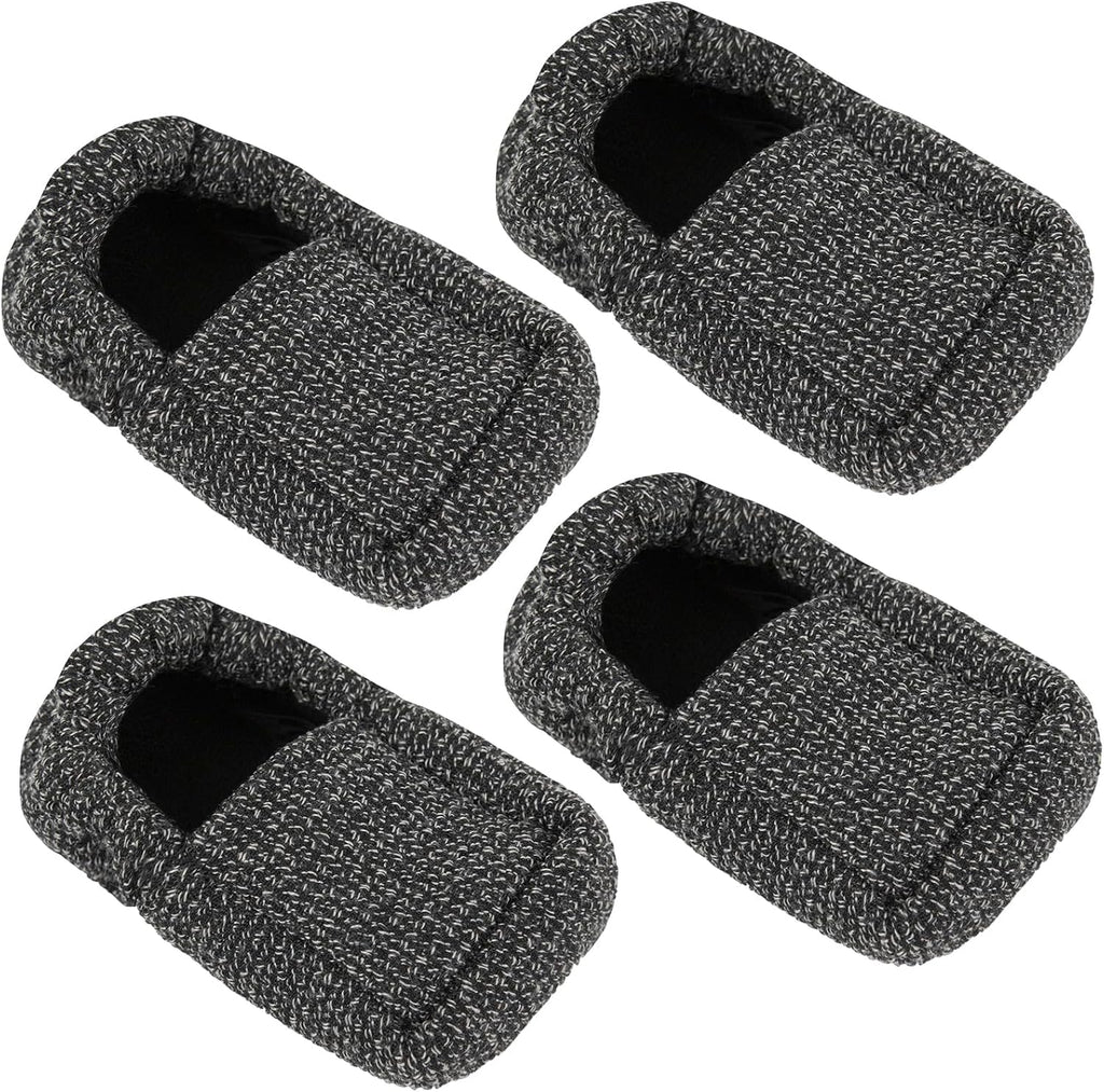 Vive Walker Ski Glide Covers 4 PCS - Accessories for Folding Walkers - Heavy Duty Removable Padded Replacement Caps for Seniors - Precut Padding, Rollator Tennis Ball, Feet Sliders for Indoor, Outdoor