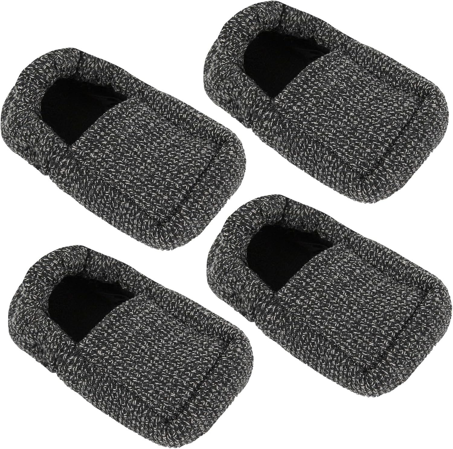 Vive Walker Ski Glide Covers 4 PCS - Accessories for Folding Walkers - Heavy Duty Removable Padded Replacement Caps for Seniors - Precut Padding, Rollator Tennis Ball, Feet Sliders for Indoor, Outdoor