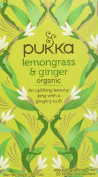 Pukka, Tea Herbal Lemongrass Ginger Organic, 1.27 Ounce