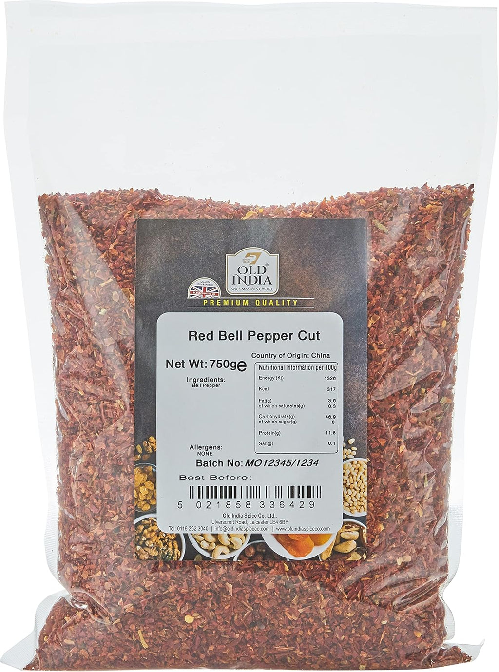 Old India Red Bell Pepper Cut 750 g