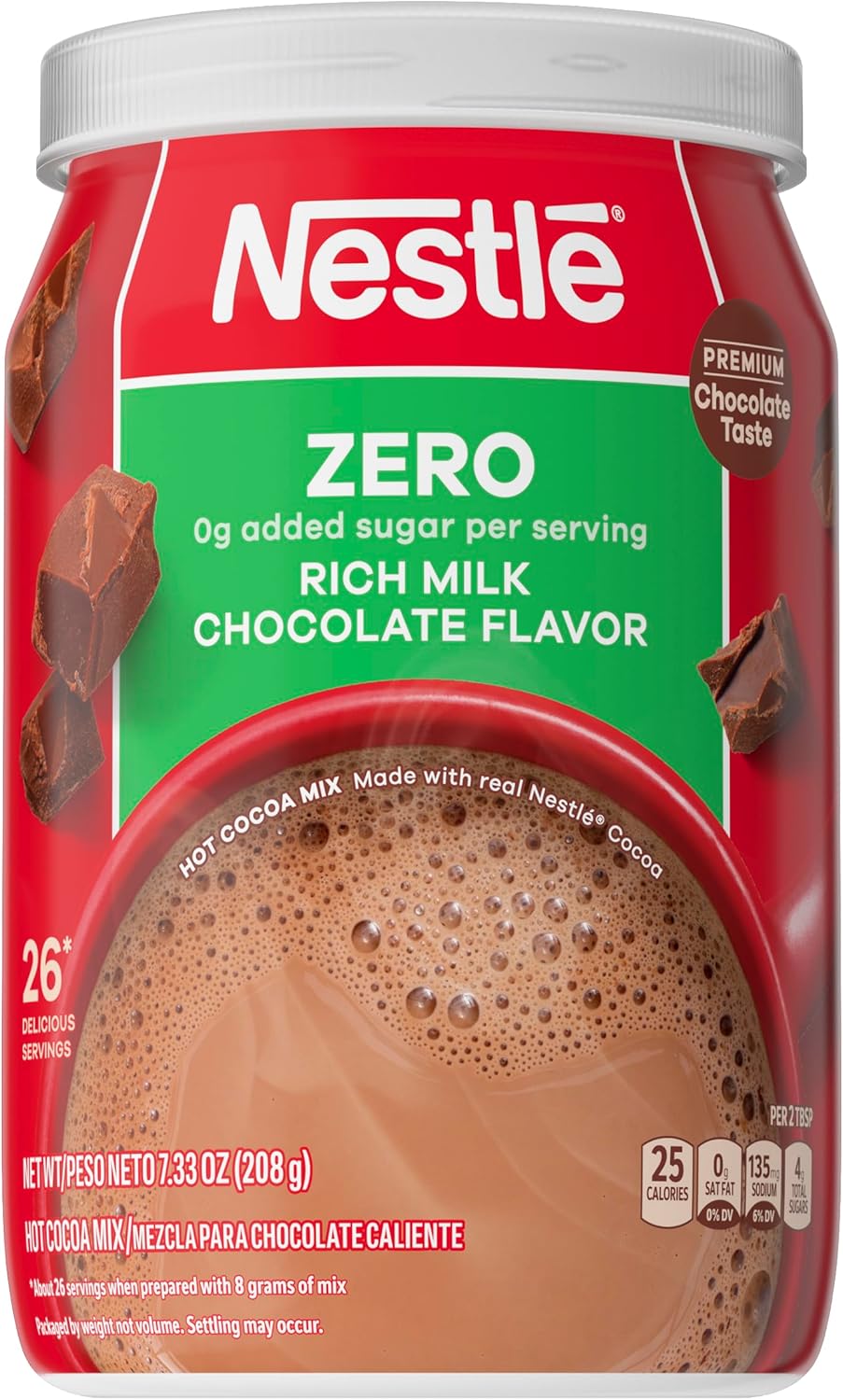 Nestle Hot Cocoa Mix, Fat Free With Calcium, 7.33 Oz