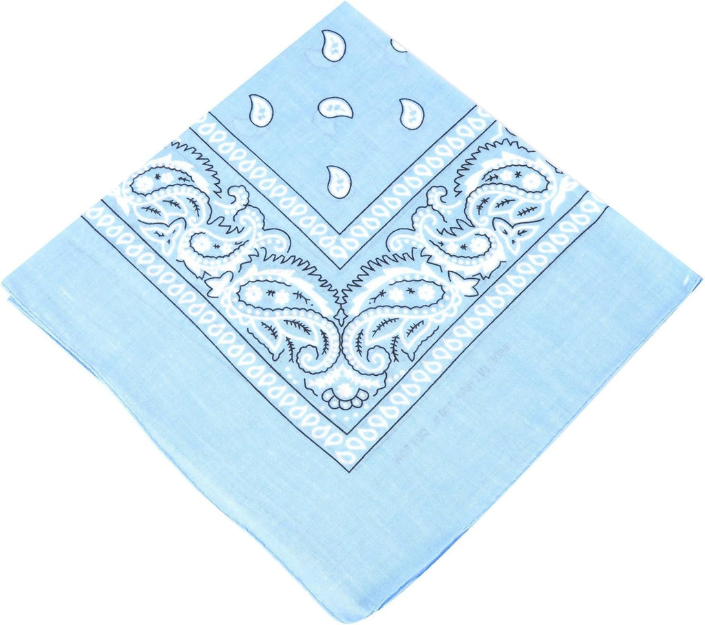 Boolavard 1s, 6s, 9s or 12 Pack Cowboy Bandanas Bandana with Original Paisley Pattern