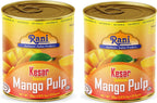 Rani Mango Pulp Puree (Makes Mango Lassi Shakes) Kesar Sweetened 30oz (1.875lbs) 850g Pack of 2 ~ Kosher | All Natural | NON-GMO | Vegan | No colors | Gluten Friendly | Indian Origin