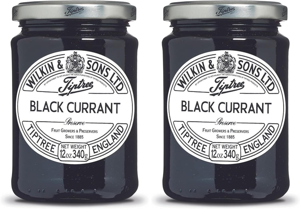 Tiptree Black Currant Preserve,12 Ounce Jar,(Pack of 2)