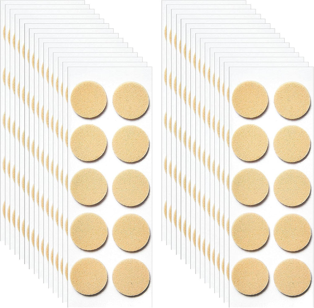 Hicarer 300 Pieces Earring Support Patches Earring Lifters and Backs for Support Pads Waterproof Lifting Patches Ear Lobe Backs(Nude Color,Circle Shape)