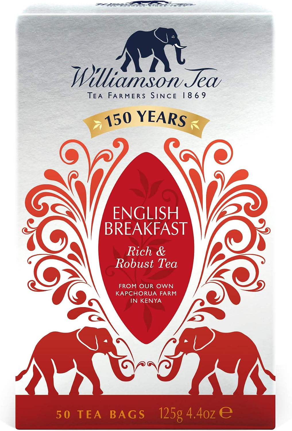 Williamson Tea English Breakfast (Pack of 4, Total 200 Teabags)