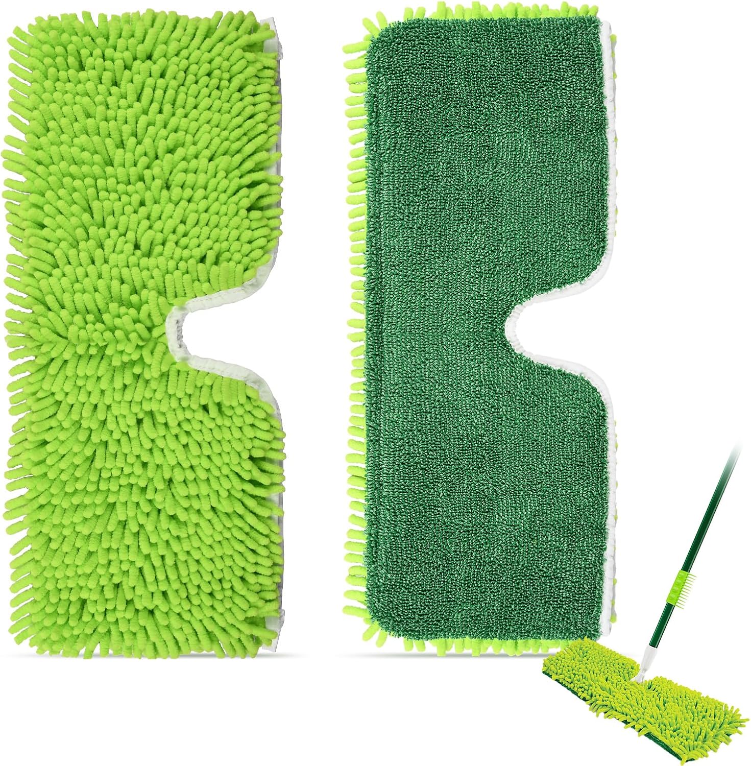 2 Pack 2-Sided Microfiber Mop Refill Heads for Libman 18" 2-Sided Microfiber Dust Mop