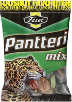 Fazer Pantteri ('Panther') Mix of Liquorice & Fruity Wine Gums Candy Bag 180g.