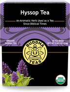 Buddha Teas Organic Hyssop Tea - OU Kosher, USDA Organic, CCOF, 18 Bleach-Free Tea Bags