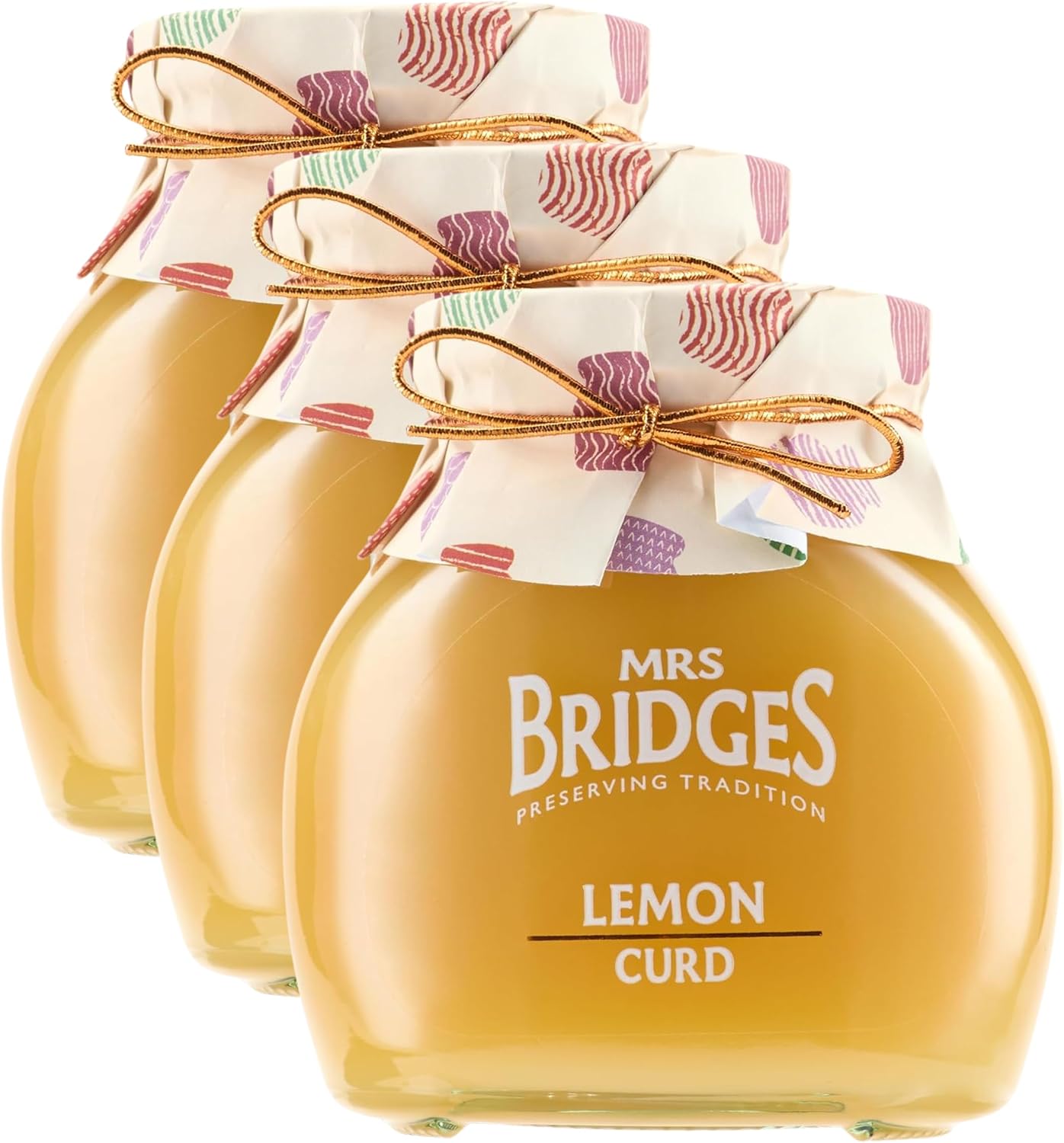 Mrs Bridges Lemon Curd, Made in Scotland, 12oz Jar (Pack of 3)