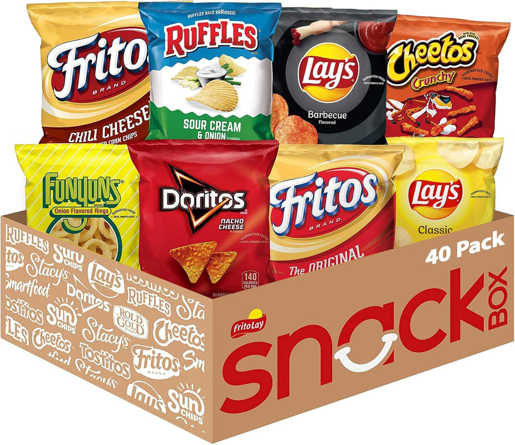 Frito-Lay Variety Packs, Party Mix, Single Serve Bags, 2.41 Pounds (40 Pack)