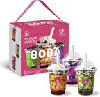 O's Bubble Boba Tea Kit - Bubble Tea Kit - All in One Boba Kit - Boba Kit for Kids - 6 Servings Includes Cups, Straws, Stirrer (Party Kit Variety Pack Upgrade) (Party Kit Variety Pack Upgrade)