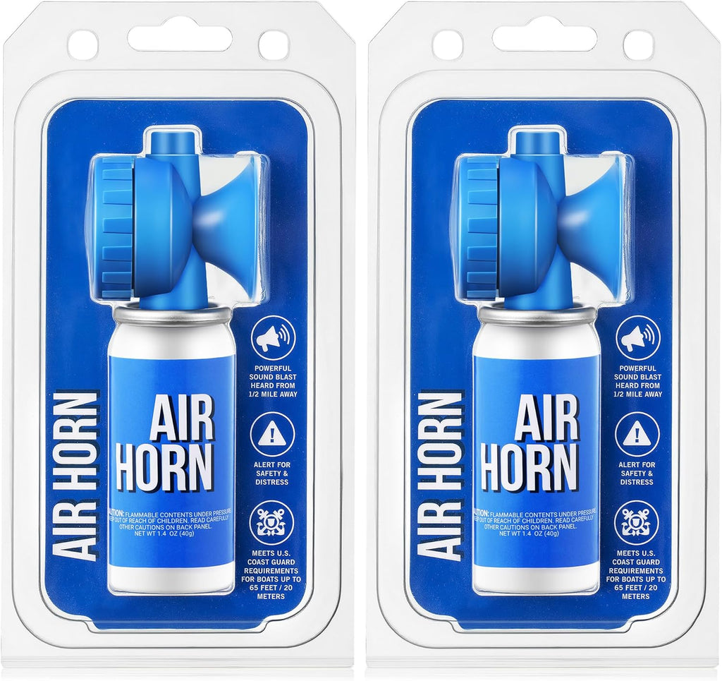 Saillong 1.4oz Marine Boat Air Horn, Loud Air Horns for Safety, Mini Small Blow Fog Bear Horn, Meet Coast Guard, Emergency Use for Marine Boating Sporting Events Outdoor Alarm