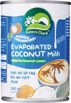 Nature's Charm Evaporated Coconut Milk, 0g Trans Fat, Vegan Friendly, Halal, Dairy Free, Gluten Free, 12.2 Fluid Ounce (Pack of 6)