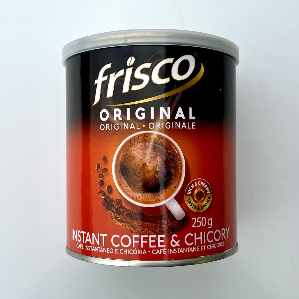 Original Instant Coffee Chicory Blend, South African Coffee, Rich Creamy Taste, Smooth Everyday Hot Beverage, 250g Tin