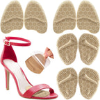 4 Pairs Metatarsal Pads Women, Heel Inserts for Women, Ball of Foot Cushions for Women, High Heel Comfort Pads