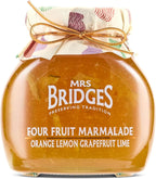 Mrs Bridges Four Fruit Marmalade, Made in Scotland, 12oz Jar (Pack of 1)