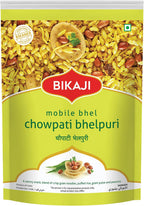 Bikaji Chowpati Bhelpuri | Authentic Mumbai Street Bhel Puri Snack Mix | Crispy Puffed Rice, Sev, Peanuts & Spices | Ready-to-Eat Chaat with Tangy Flavor | Vegetarian Indian Namkeen | 300g (10.58 oz)