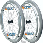 Lightweight 24" X 1 3/8" Wheelchair Wire Spoke Wheel With Soft Roll Tire