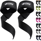 Lifting Straps for Weightlifting, Lifting Wrist Straps for Gym Strength Training, Neoprene-padded Wrist Cushion - Men & Women