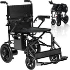 [2026 Upgrade] Hassky Electric Wheelchair for Adults Foldable, 15 Miles Range Motorized Wheelchair, All Terrain Power Wheelchairs for Seniors Supports Up to 350 lbs Black