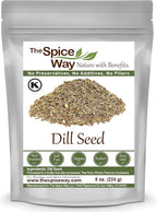 The Spice Way Dill Seed - Dill seeds for pickling, vegetables, pasta, salads and soups. 8 oz Dill Weed Seeds dill seasoning