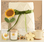 Sending Sunshine Sunflower, Happy Birthday Gifts Basket for Women, Best Friend, Friendship, Gift Box Baskets for Women, Wife, Mom, Girls, Her, Sister (10 Pcs)