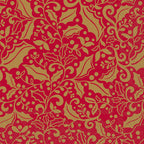 IHR Ideal Home Range Cocktail Napkins Disposable 3-Ply Paper Party Napkin Pack, 5" x 5", Christmas Sparkle (Red & Gold), 20-Count
