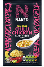 Naked Thai Style Chilli Chicken Ramen Noodle Soup, 25g (Pack of 12)