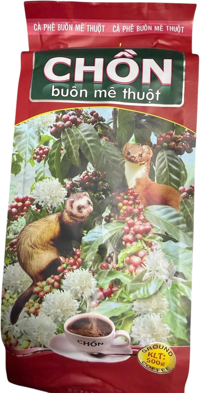Vietnamese Weasel Luwak Coffee Robusta Ground - Ca Phe Chon Buon Me Thuot 500g
