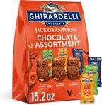 GHIRARDELLI Jack O’ Lanterns Chocolate Assortment, 15.2 oz Bag Premium Halloween Candy Individually Wrapped