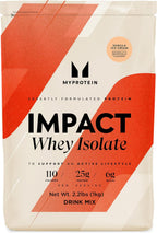 Myprotein Impact Whey Protein Isolate, 2.2 Lbs (40 Servings) Vanilla Ice Cream, 22g Protein, 3.5g Glutamine & 4.5g BCAA Per Serving, Protein Shake for Muscle Strength & Recovery