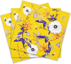 Zelten Colored Paper Party Napkins, 20 Count Shabby Chic for Wedding, inner, Tea Party, Decoupage, Lilies and Peonies
