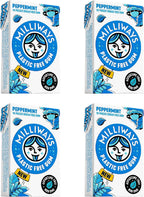 Milliways Peppermint | Plastic Free Gum | Xylitol, Aspartame-Free, Sugar-Free, Plant-Based, Natural Chewing Gum | 40 Pieces Total (4 Packs of 10 Pieces)