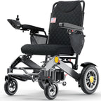 Heavy Duty Electric Wheelchairs for Adults - 20" Wider Seat&25 Miles Range, Support 400 lb, Foldable Powered Wheelchair with 20AH Battery and Large Tire for Home, Park, Black（20% Wider Seat
