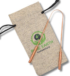 Pure Copper Tongue Scraper for Adults and Kids - Ayurvedic Tongue Cleaner with Case - Reusable Copper Tongue Cleaner for Fresh Breath and Daily Oral Care by PURE EARTH Essentials (1 Piece/Pack)