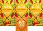Pukka Herbal Tea Three Ginger 20 Count (Pack of 3)