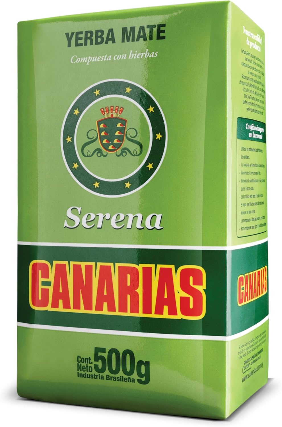 Canarias Serena Yerba Mate – Uruguayan Yerba Mate with Herbs | Smooth & Balanced Flavor | Loose Leaf Mate Tea | 500g (17.6 oz)