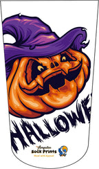 Heal with Appeal Amputee Sock Scary Pumpkin Wizard V1 3ply Stump Sock