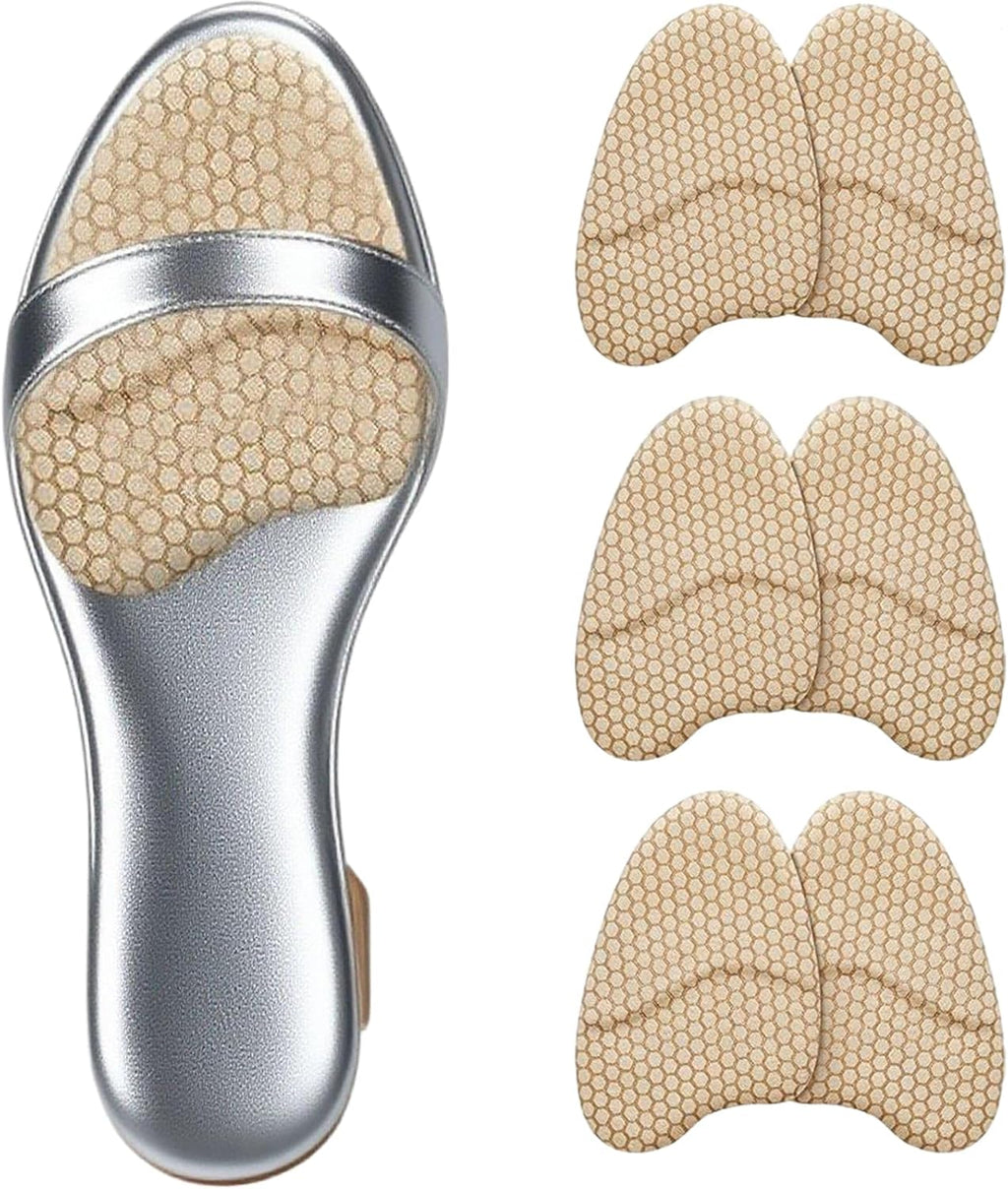 Metatarsal Foot Pads (3 Pairs), Heel Inserts, Ball of Foot Cushions for Women, Shoe Pads, Anti-Slip High Heel Insoles, Heel Cushion Pads