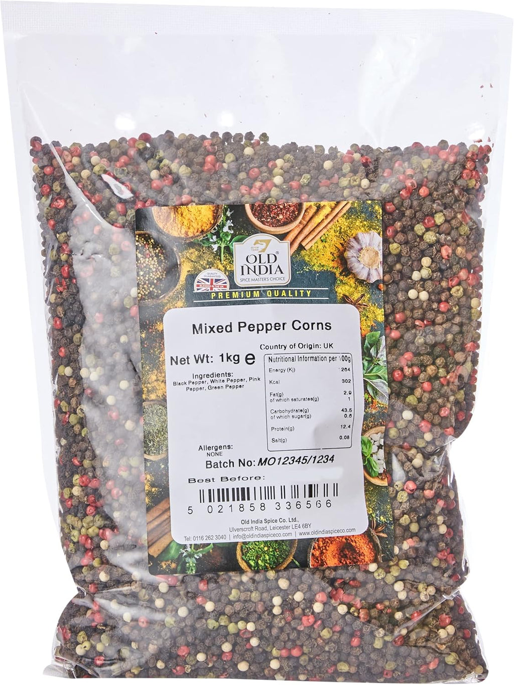 Old India Mixed Pepper Corns 1 Kg